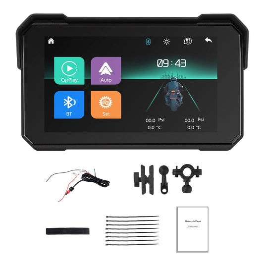 Navigazione Android Auto Wireless CarPlay da 5 pollici impermeabile per moto
