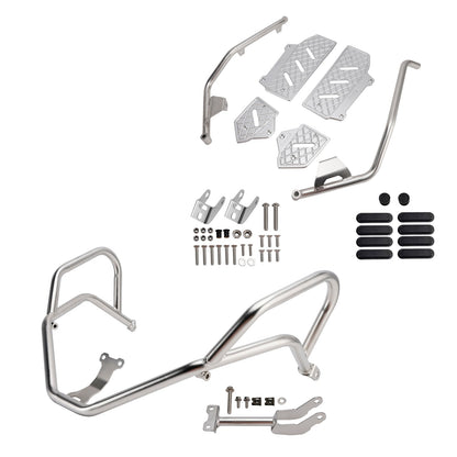 Kit di protezione motore superiore e inferiore Honda Adv350 2022-2025, barra di protezione argento