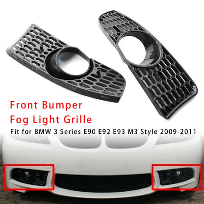 Griglia fendinebbia paraurti anteriore per BMW Serie 3 E90 E92 E93 stile M3 2009-2011