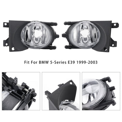 Coppia di fendinebbia anteriori per paraurti BMW E39 Serie 5 1999-2003 senza lampadine
