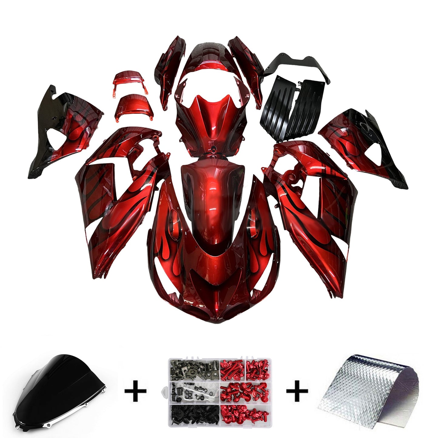 Kit carenatura iniezione adatto per Kawasaki ZX14R ZZR1400 2006-2011