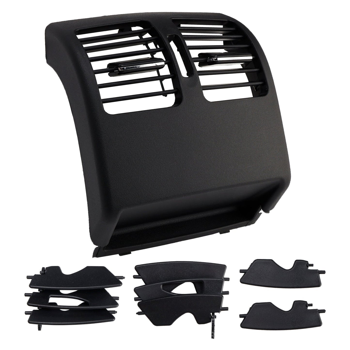 Copertura del pannello di ventilazione della console centrale posteriore per Mercedes Benz Classe C W204 2007-2014, nera