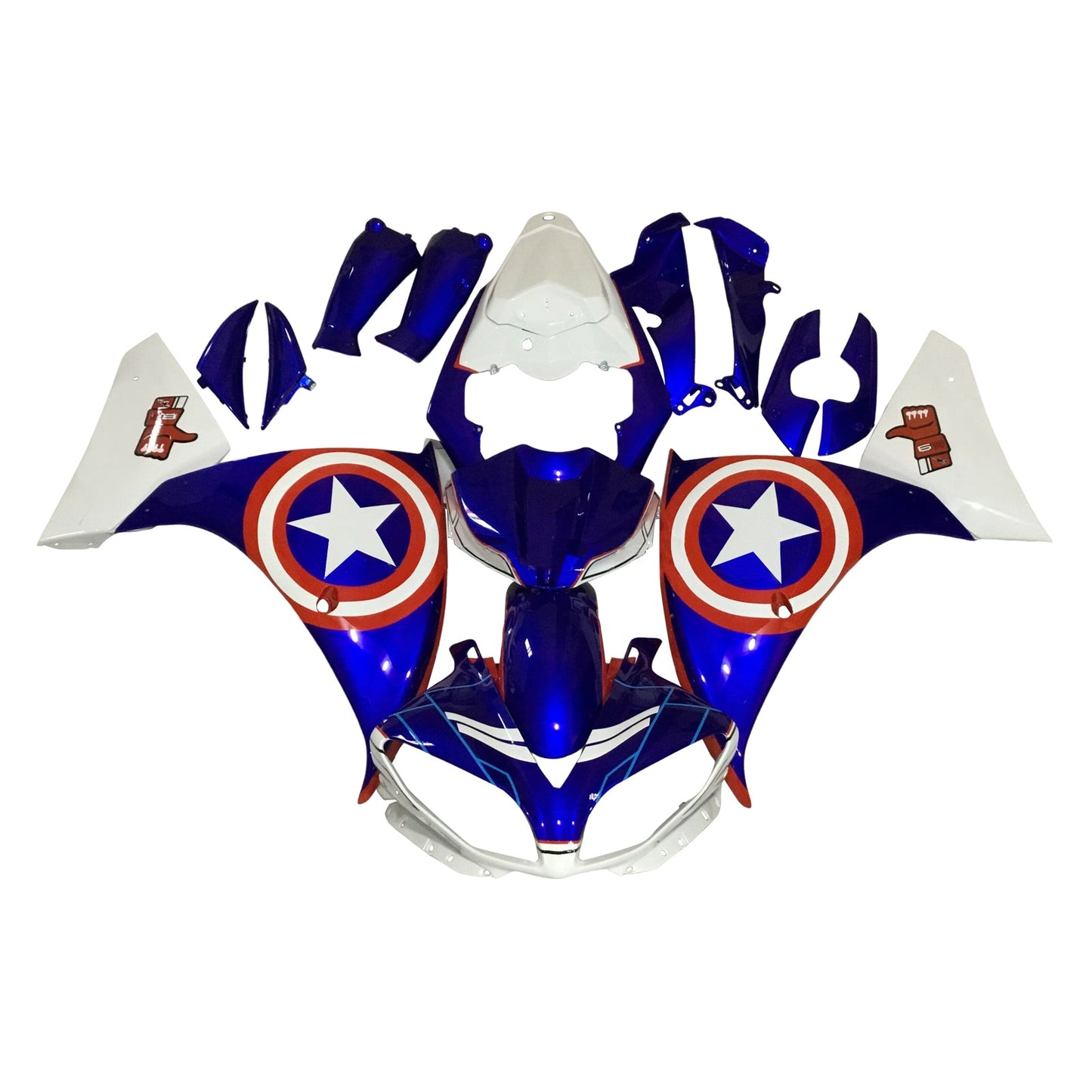 Kit carenatura iniezione plastica ABS per Yamaha YZFR1 YZF-R1 2009-2011