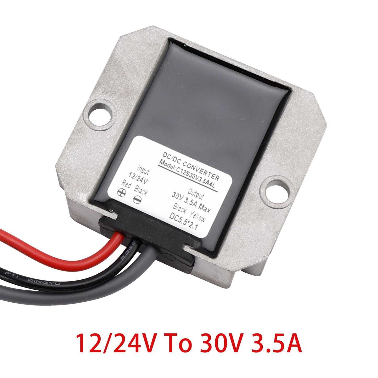 Mini alimentatore da 12V/24V a 30V 3,5A 105W con conversione boost e fusibile