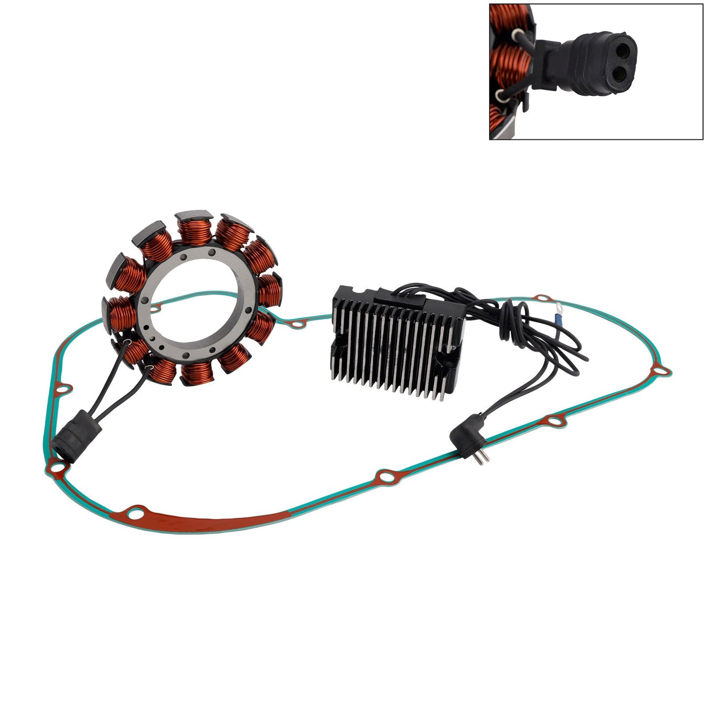 1982-1983/1986-1988 per FXR Super Glide FXR Statore Regolatore Raddrizzatore e Guarnizione 3490185