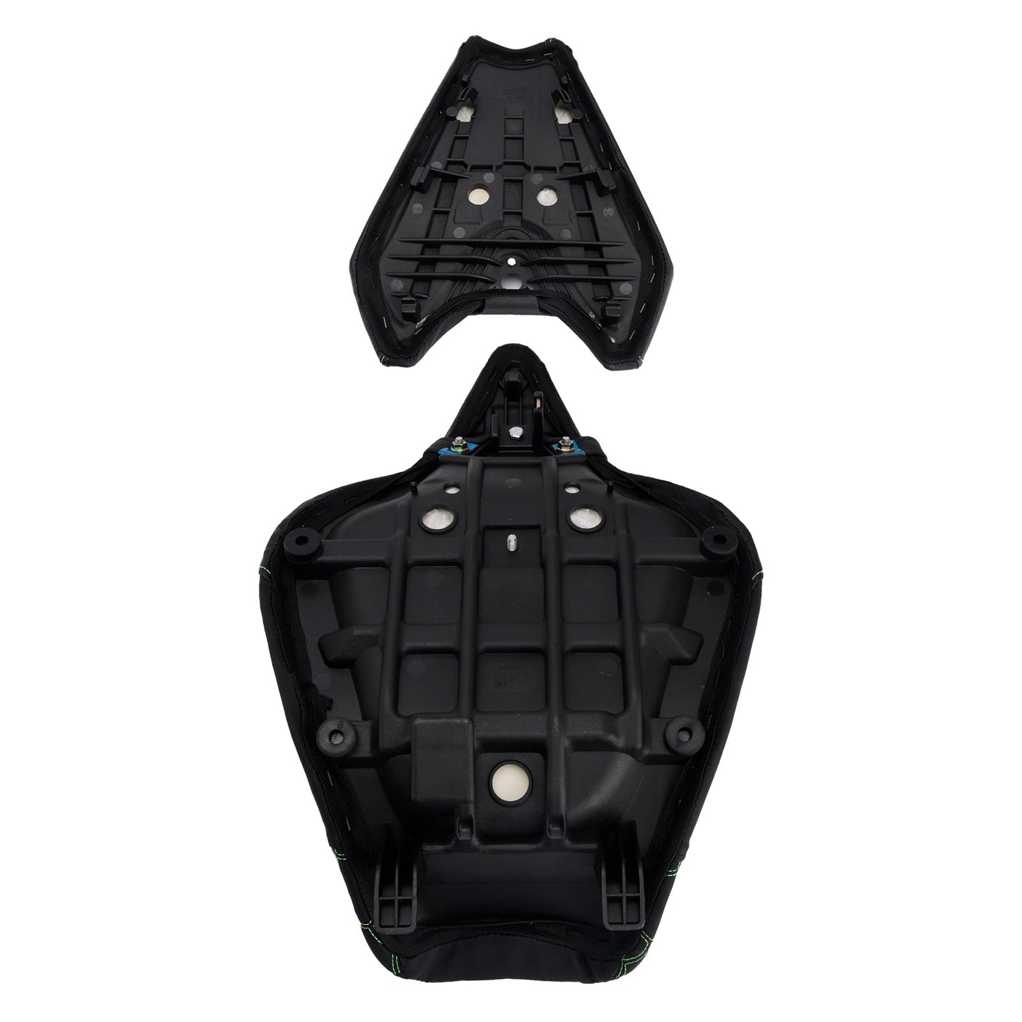 2014-2025 2024 Per Kawasaki Z1000 Kit sella conducente e passeggero Cuscino posteriore Verde2
