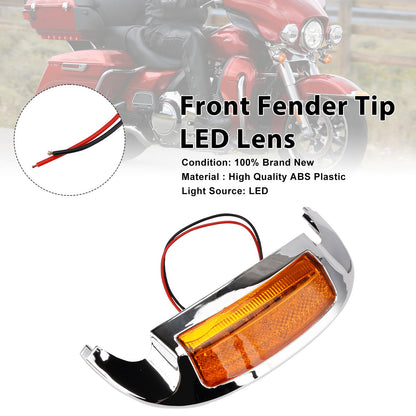 Puntale parafango anteriore con lente LED compatibile con Electra Glide Ultra Limited Low 2014-2023