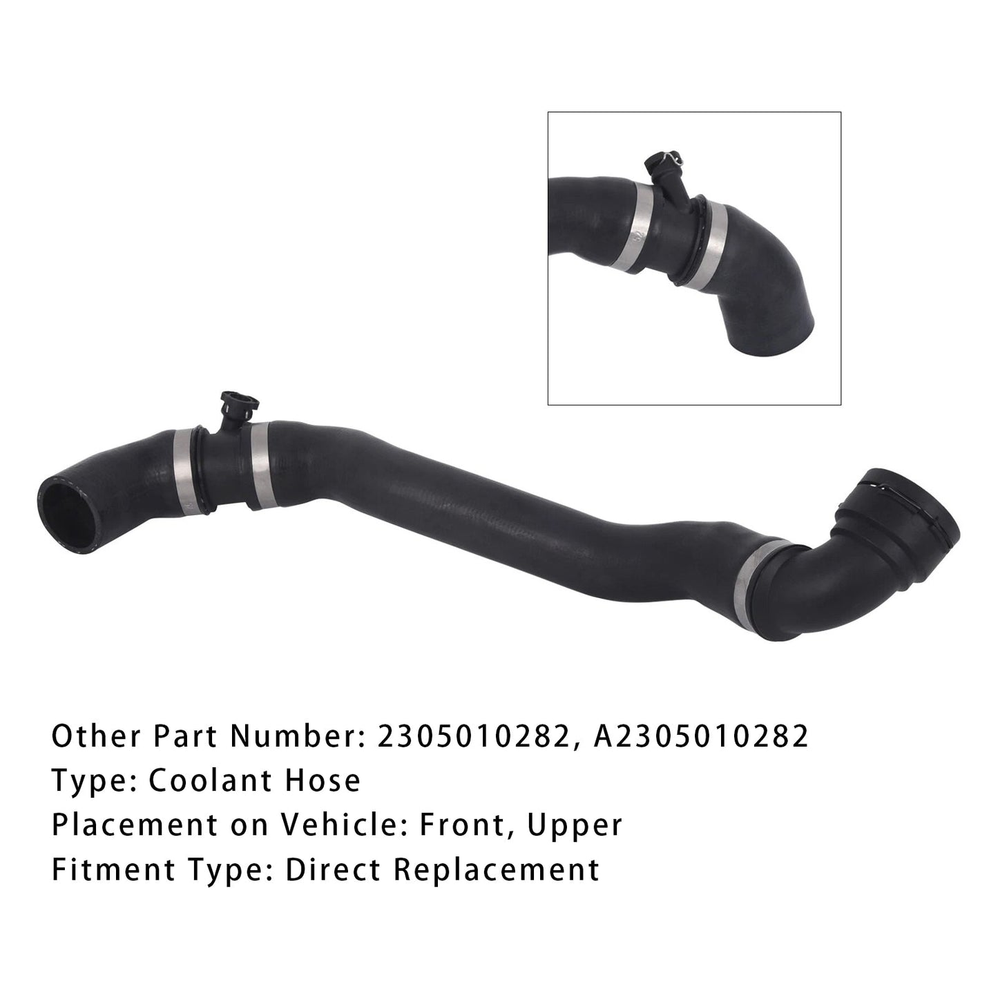 Tubo flessibile del liquido di raffreddamento del radiatore superiore Mercedes Benz SL500 1994-2006 2305010282