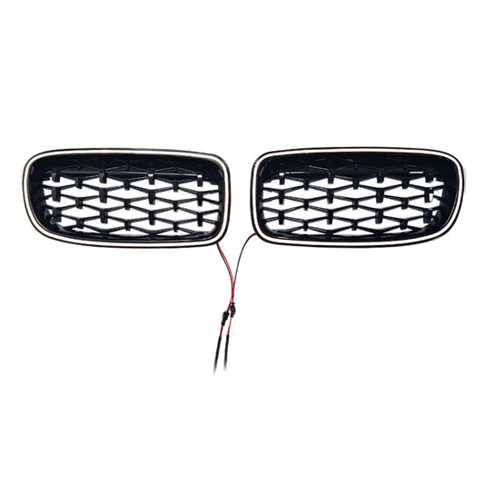 Griglia anteriore a doppio rene diamantata per BMW Serie 3 F35 2012-2019, codice 51137260497