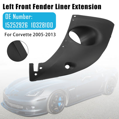 Estensione del rivestimento del parafango anteriore sinistro per Chevy Corvette 2005-2013 15252926 10328100