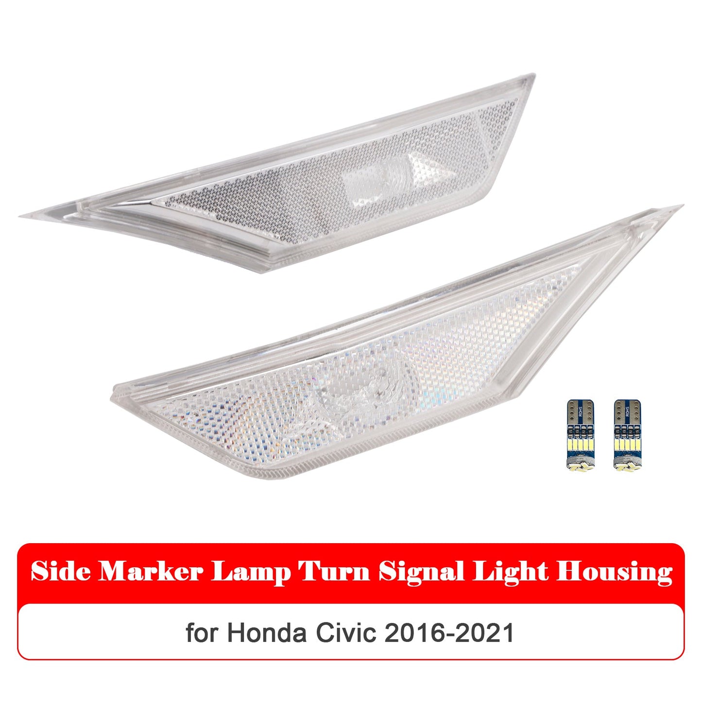 Alloggiamento luce indicatore di direzione luce di posizione laterale Honda Civic 2016-2021