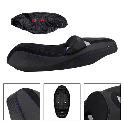 Adatto per Yamaha Nmax155 N-Max 155 2020-2023 Cuscino sedile anteriore Raider per pilota N-Max 155 in PU blu