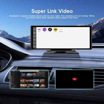 Navigazione per auto portatile Bluetooth da 10,26"", autoradio wireless Carplay, telecamera AHD
