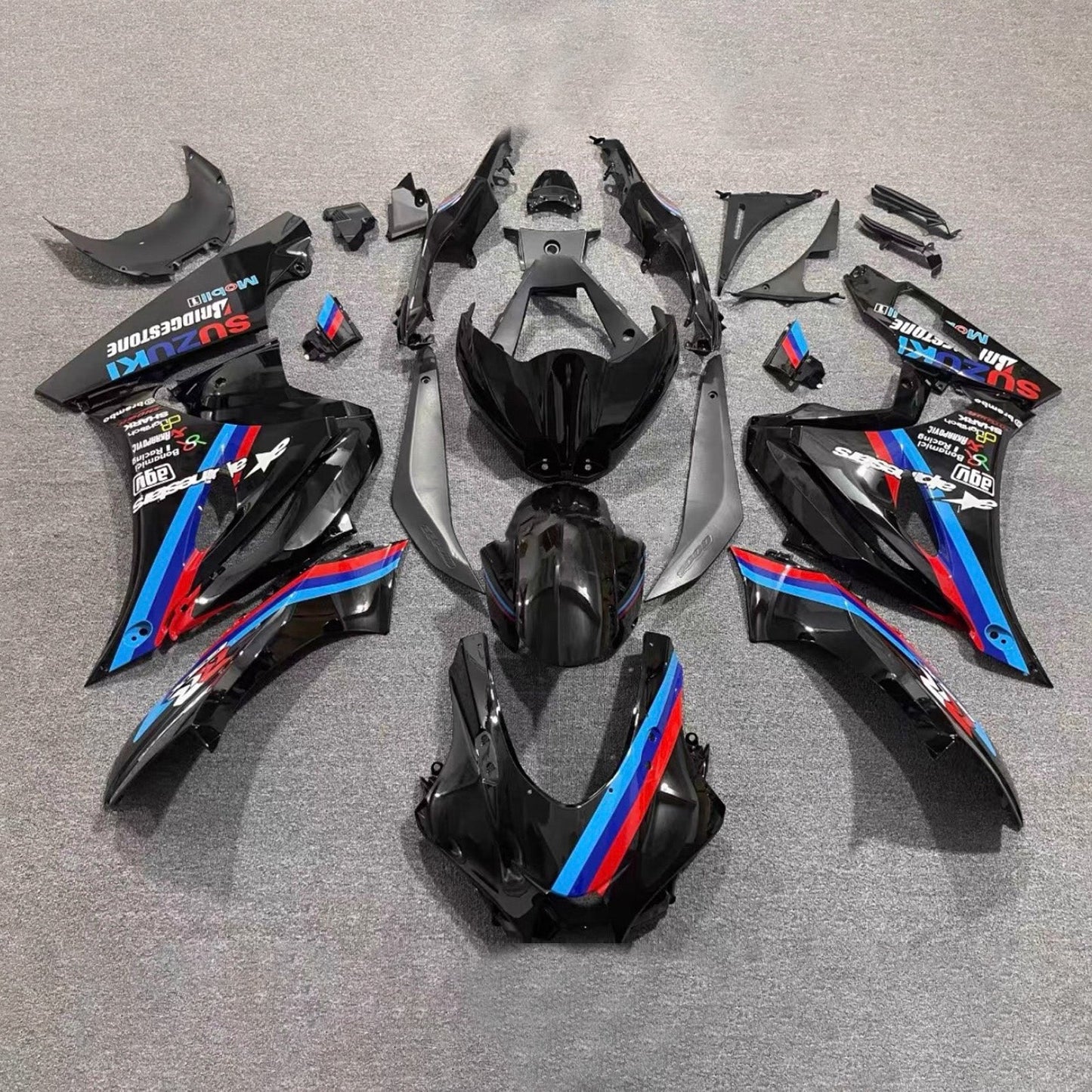 Kit carenatura iniezione plastica ABS per Suzuki GSXR1000 2017-2025 K17
