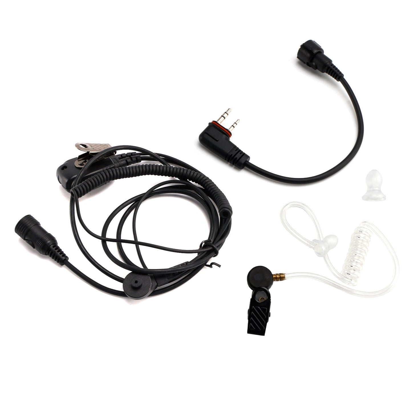 102B Auricolare in-ear con tubo d'aria trasparente e cavo A24 per ICOM A25CE A25N A24