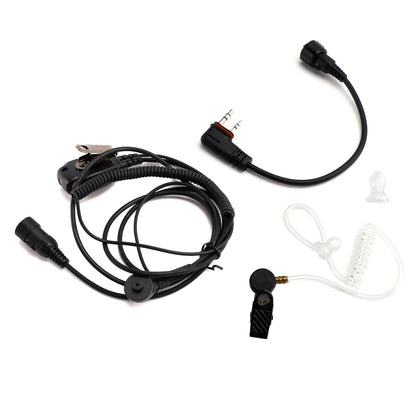 102B Auricolare in-ear con tubo d'aria trasparente e cavo A24 per ICOM A25CE A25N A24