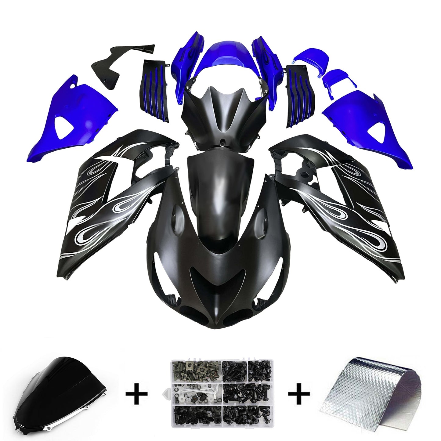Kit carenatura iniezione adatto per Kawasaki ZX14R ZZR1400 2006-2011