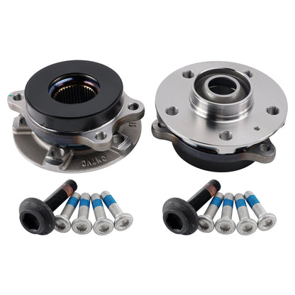 Kit 2 flange mozzo ruota anteriore+cuscinetto+bulloni Audi A4 8K A6 C7 A5 8T A8 4H Q5 4H0498625D