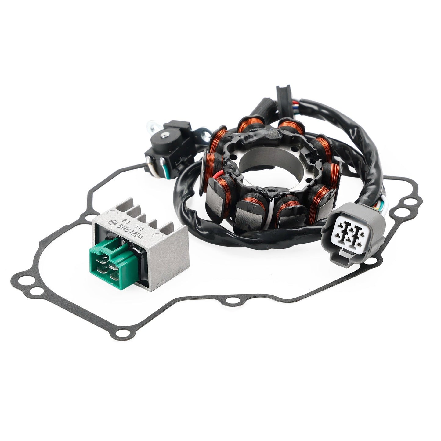 Regolatore e guarnizione dello statore del generatore per moto Kawasaki KLX450R 2008-2009 21003-0070
