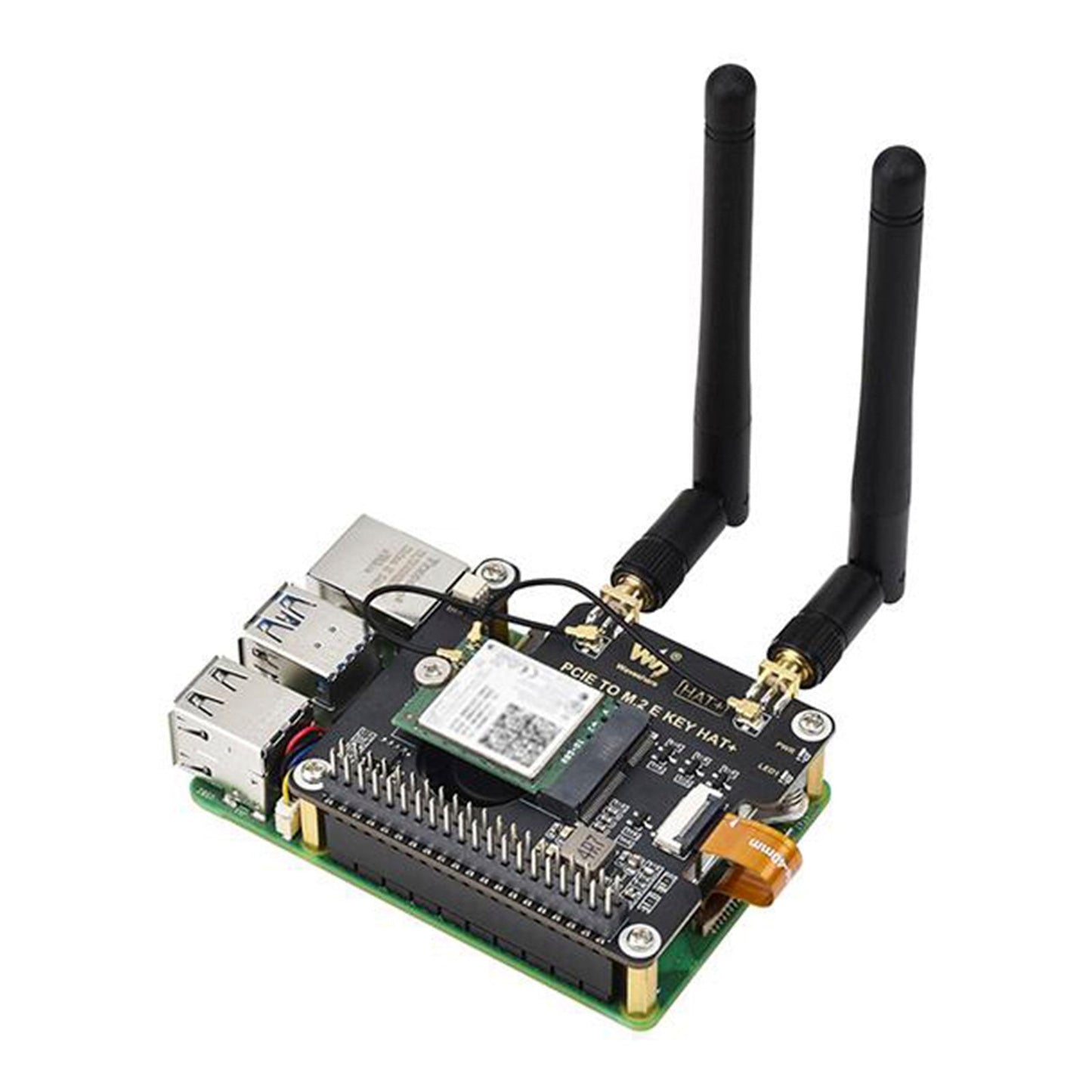 Scheda di espansione PCIe per Raspberry Pi 5 a M.2 E Key per scheda di rete wireless NGFF