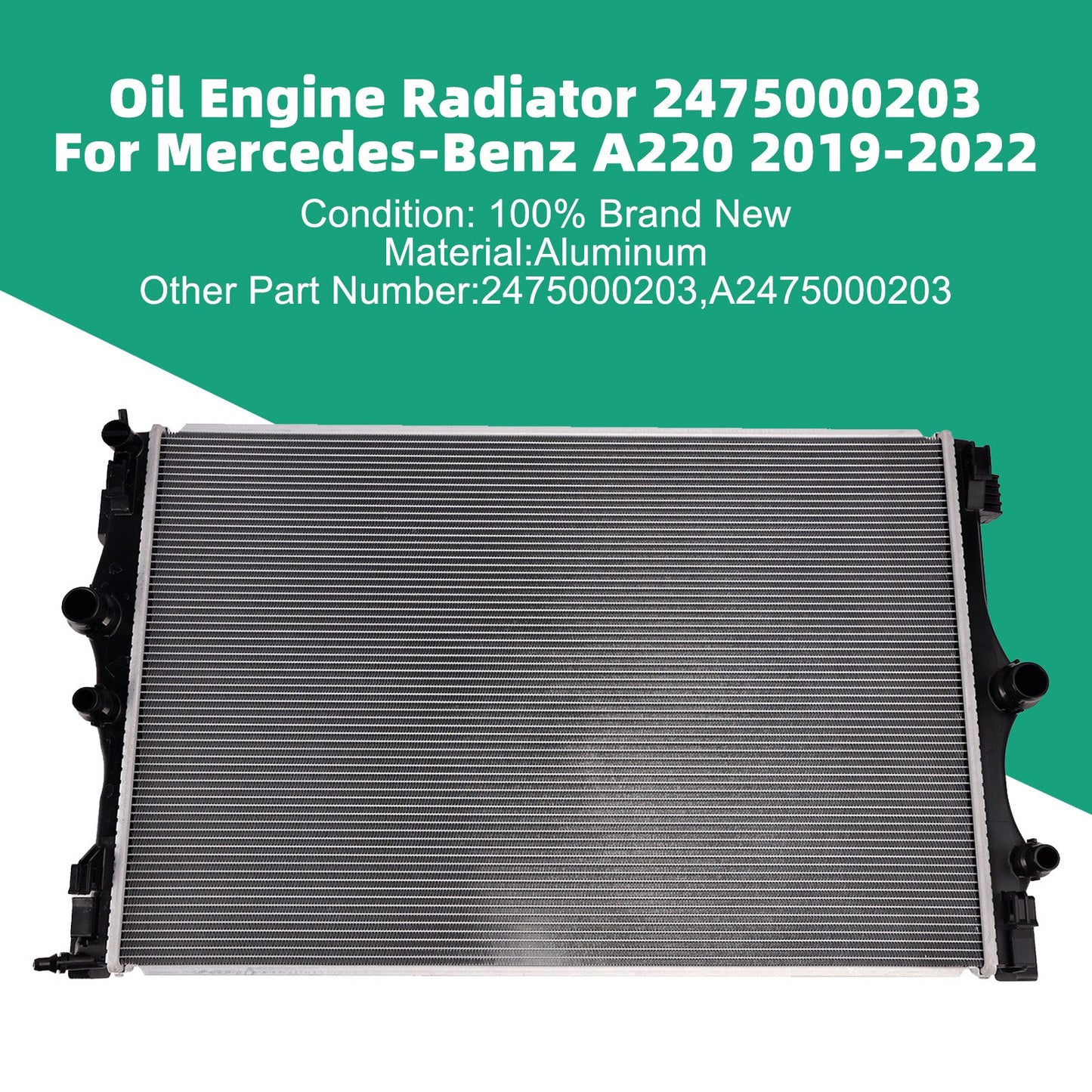 Radiatore olio motore per Mercedes-Benz CLA35 AMG 2020-2023 2475000203