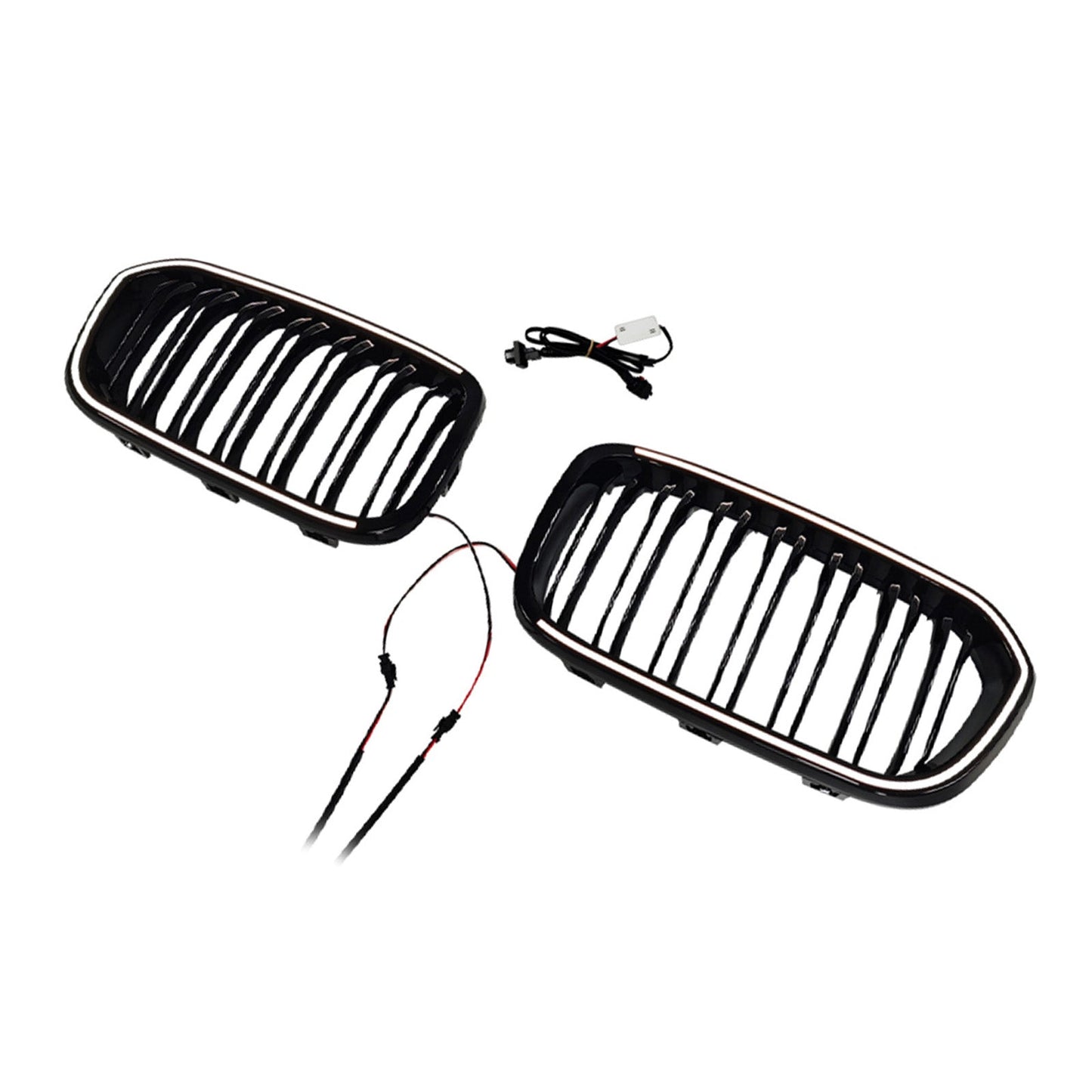Griglia anteriore a doppio rene nera per BMW Serie 1 F20 F21 2015-2017.