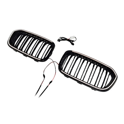 Griglia anteriore a doppio rene nera per BMW Serie 1 F20 F21 2015-2017.