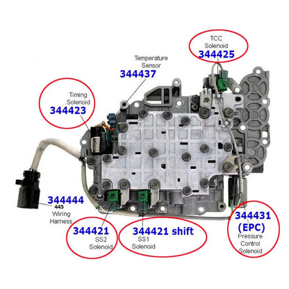 Kit cambio solenoide trasmissione Ford Toyota Chevy Suzuki 5 pezzi U440E AW80-40LE