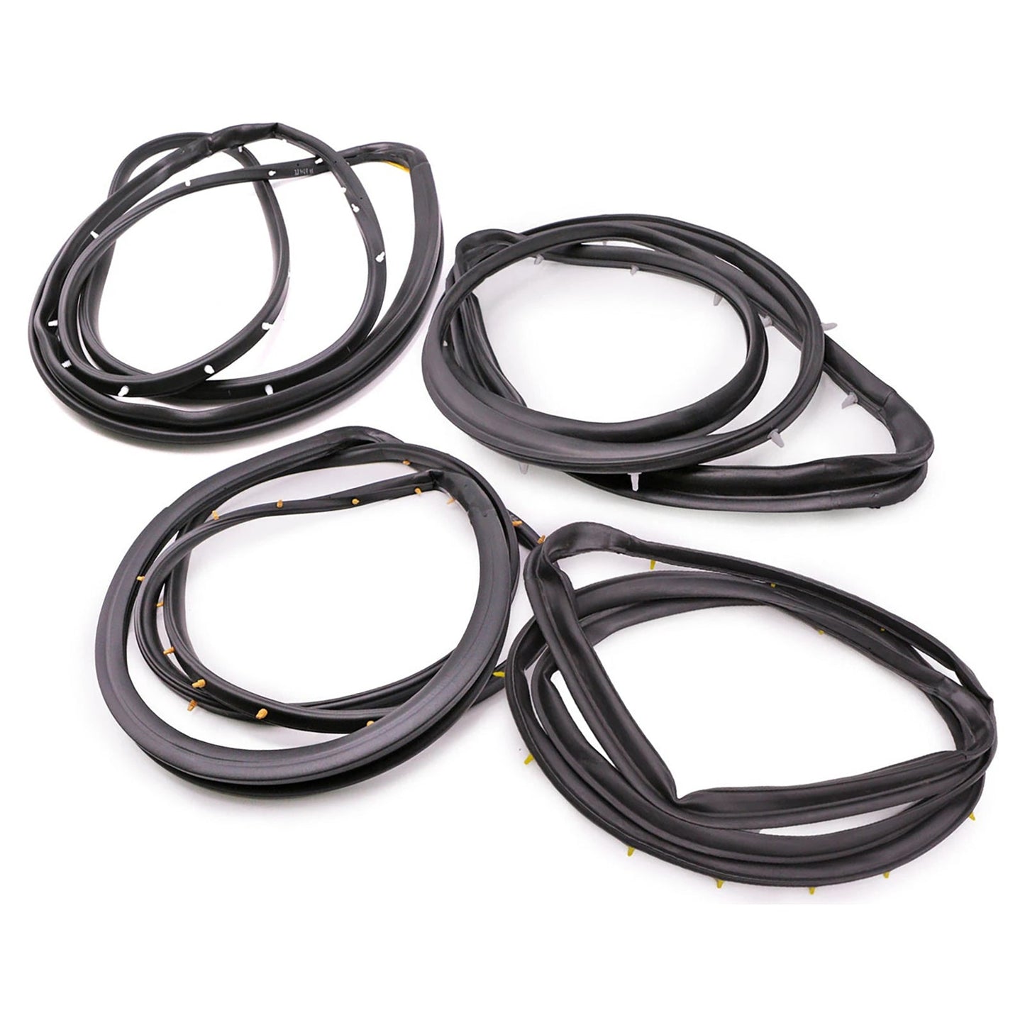 Guarnizione in gomma per porta anteriore e posteriore Nissan D22 Frontier 4 porte cabina doppia 1998-2005 4 pezzi 80831-2S400