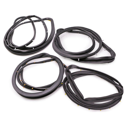 Guarnizione in gomma per porta anteriore e posteriore Nissan D22 Frontier 4 porte cabina doppia 1998-2005 4 pezzi 80831-2S400