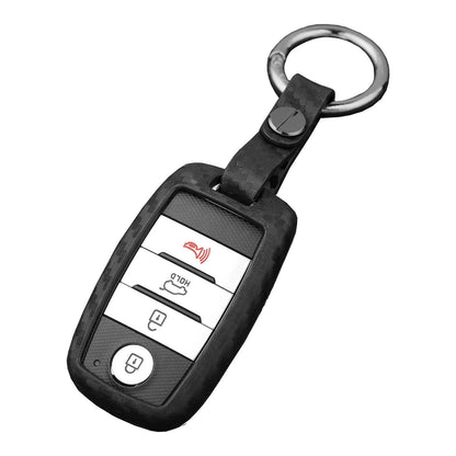 Custodia in pelle e silicone per chiave auto con fibbia per Kia