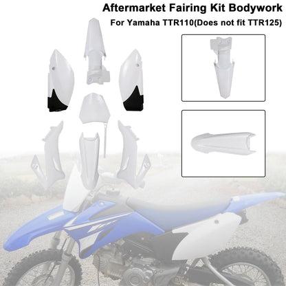 Kit plastiche per carrozzeria Yamaha TTR110 2008-2022 DIRT BIKE, carenatura parafango