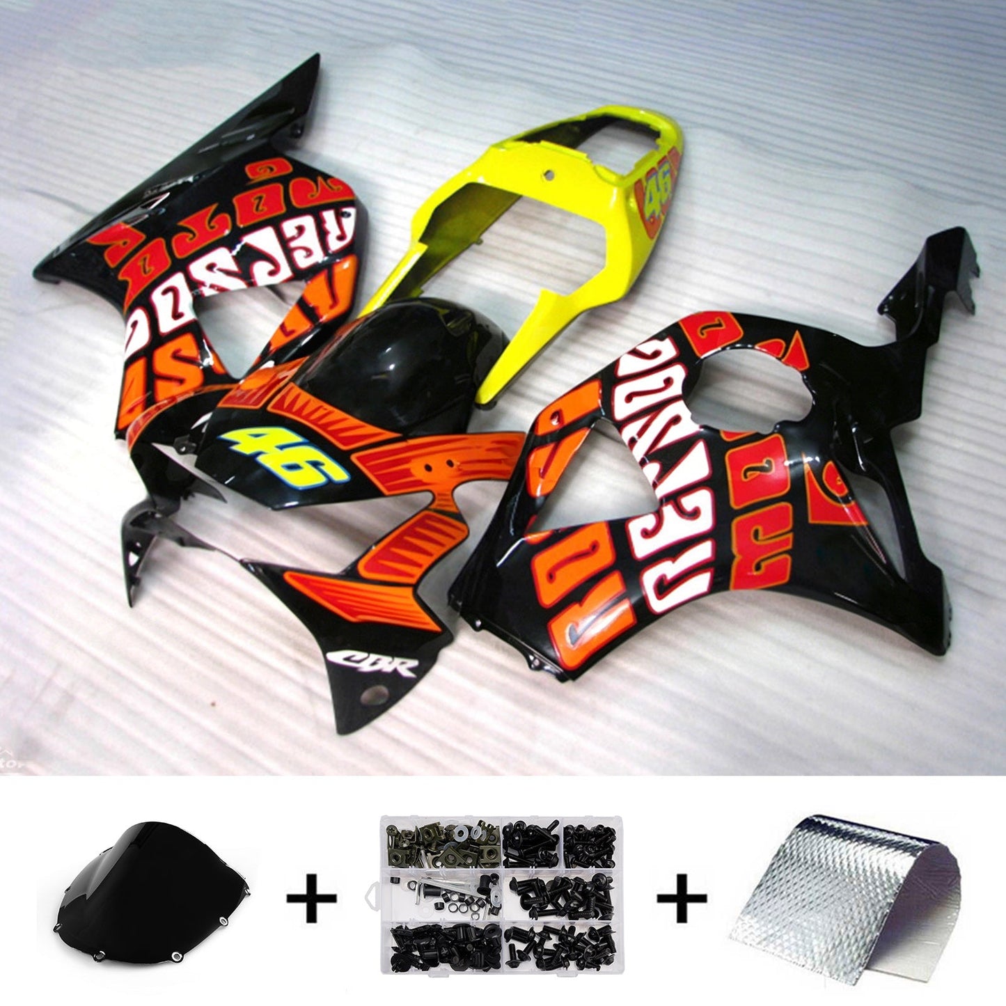 Kit di carene in plastica ABS stampate a iniezione per Honda CBR954 2002-2003