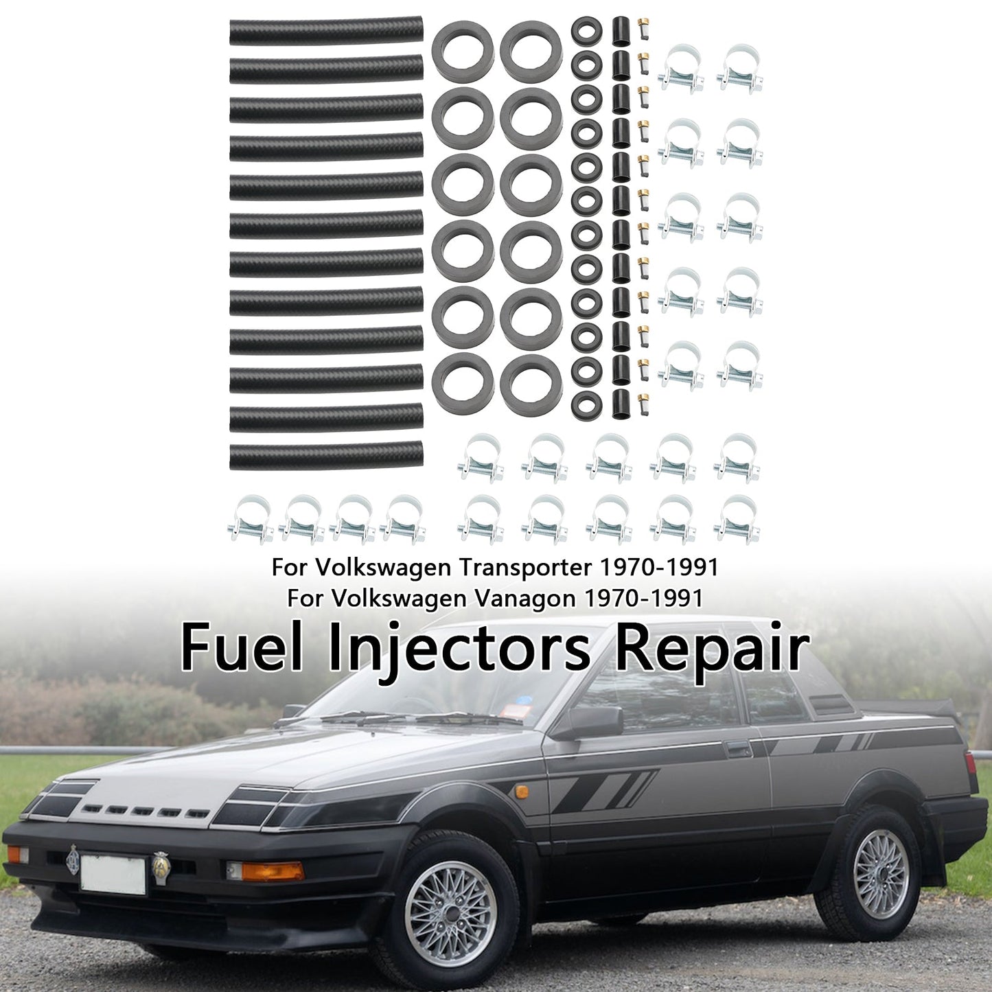 Kit di riparazione iniettori carburante Nissan Stanza 12 pezzi 1970-1989