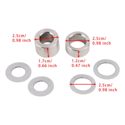 Confezione da 2 pezzi 1600036 Kit eliminatore tubo di bypass con shunt in alluminio e rondelle di tenuta