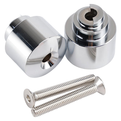 Kit di contrappesi manubrio argento per Honda VFR 800 F Fi CB 700 750 SF CBR 1100 XX