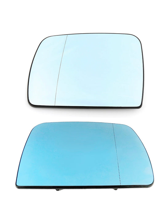 Specchietto retrovisore lato guida sinistro e destro riscaldato blu per BMW X5 E53 1998-2006