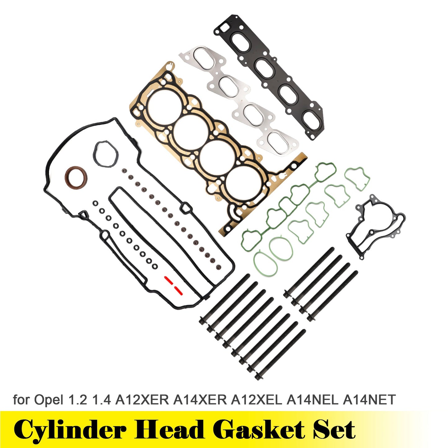 Set guarnizioni testata per Opel 1.2 1.4 A12XER A14XER A12XEL A14NEL A14NET
