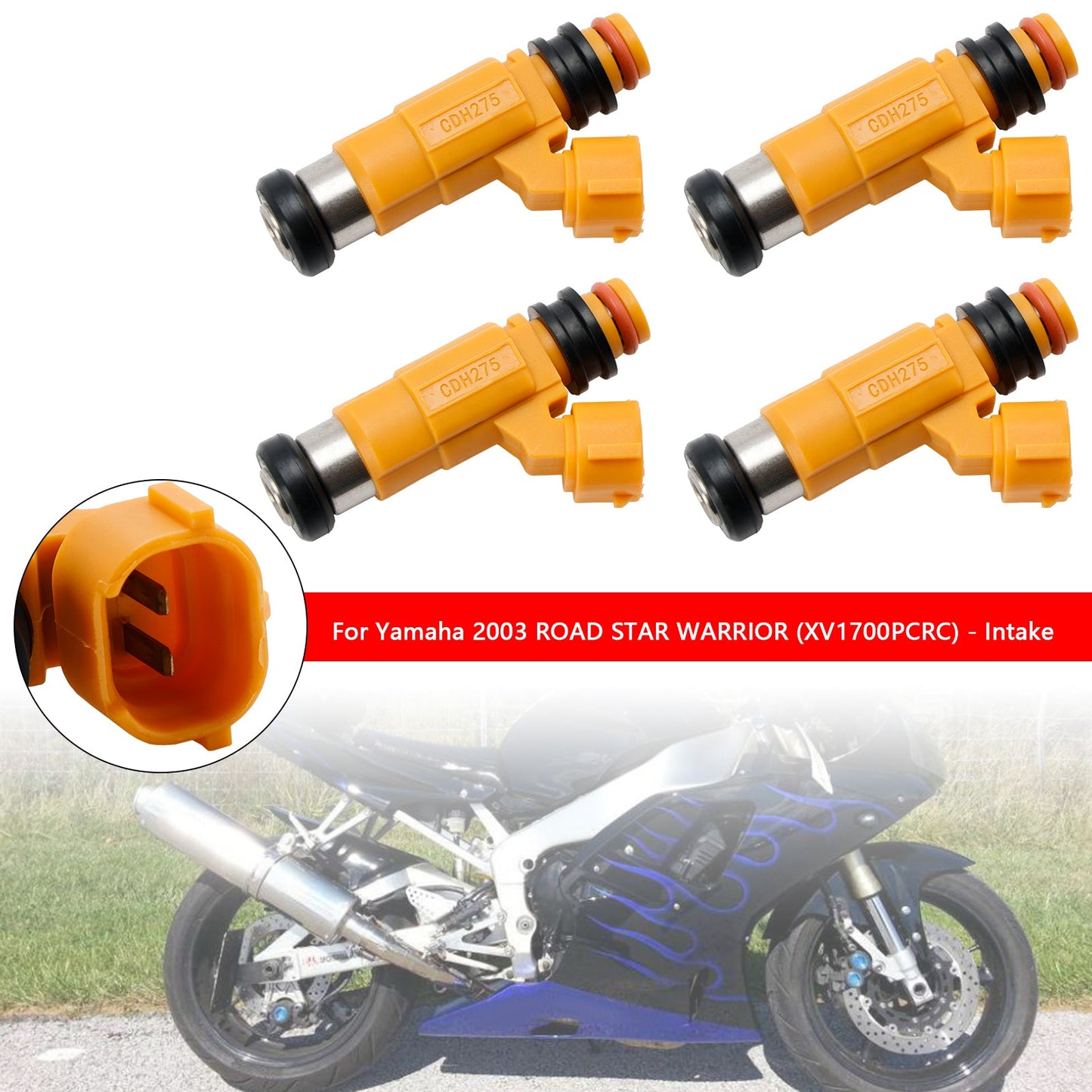 4 pezzi iniettori carburante per Yamaha FJR1300 Road Star Warrior XV1700 5FL-13761-00-00