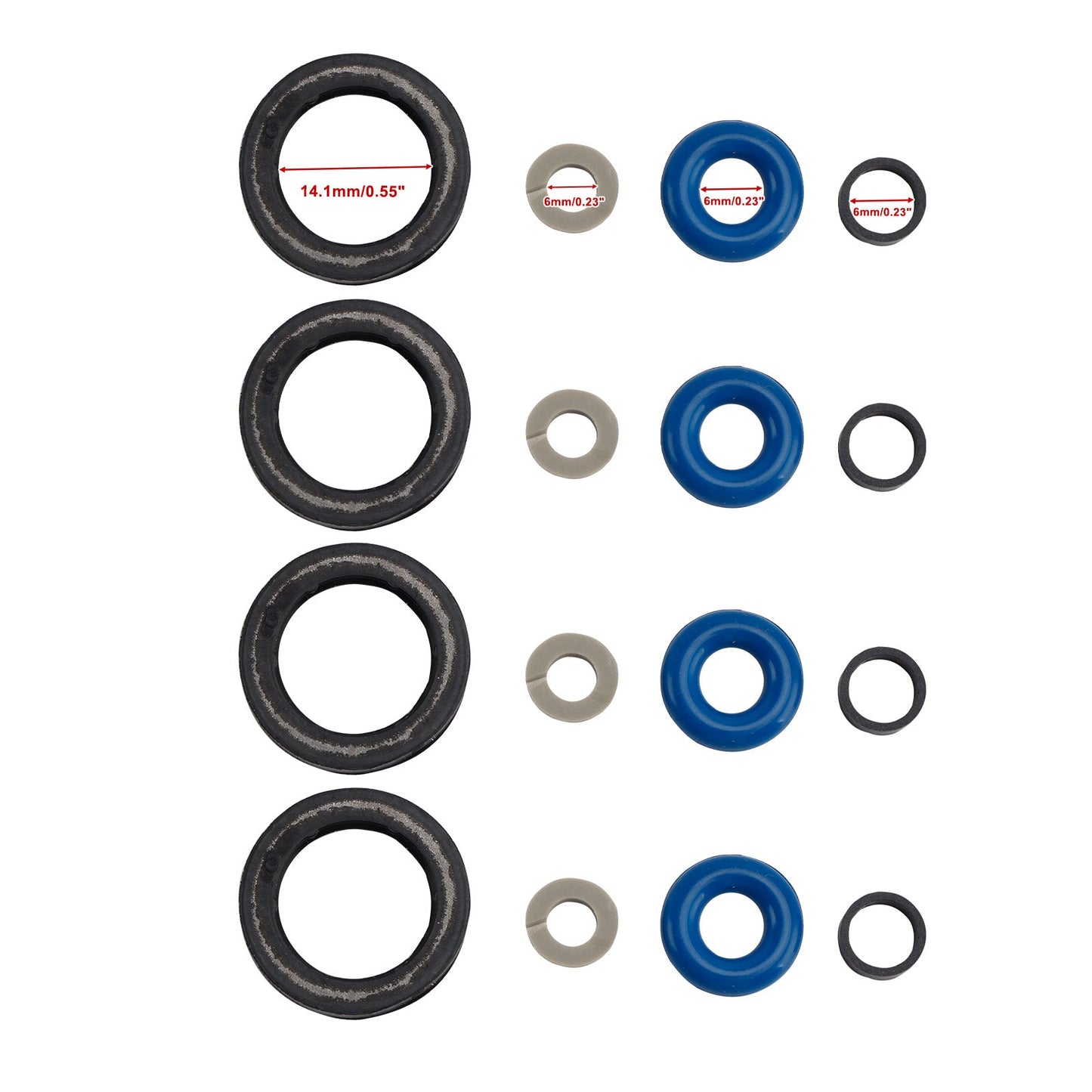 Guarnizione O-ring iniettore carburante 353102GGA0 per Hyundai Fit Kia Sorento 2.4L 2016-2018