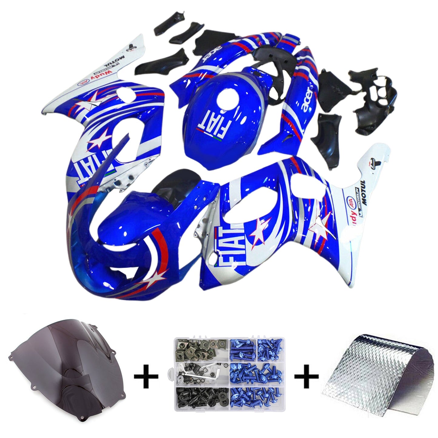 1996-2007 Yamaha YZF 600R Thundercat Kit carena iniezione Carrozzeria Plastica ABS