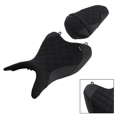 2025 - Per Yamaha Yzf-R3 2025 - Mt-03 Cuscino posteriore per sedile conducente e passeggero, nero