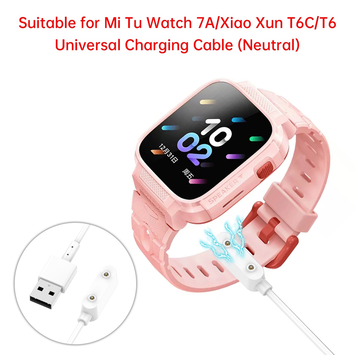 Cavo di ricarica magnetico MITU Watch 7A per XiaoXun T6C T6