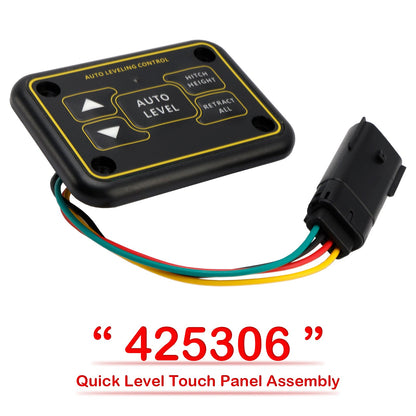 Per sistemi di livellamento RV Ground Control TT e Level-Up Hydraulic Quick Level Touch Panel Assembly 425306