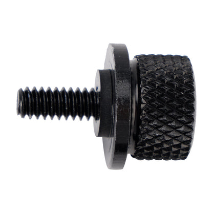 Kit di rilascio piastra bullone sella nero da 1/4""-20 per Touring Softail Dyna 96-23
