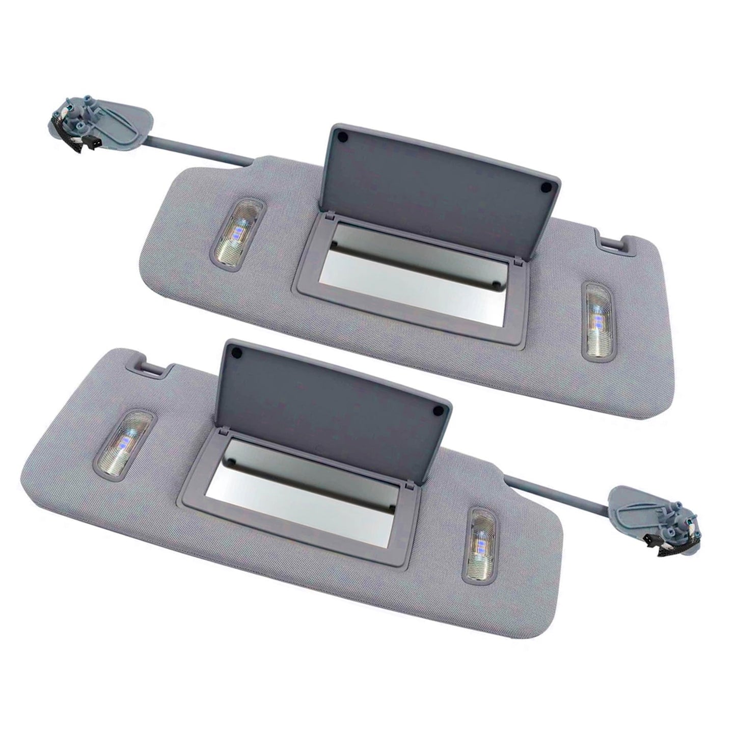 2 pezzi Visiera parasole grigia sinistra e destra 22870346 23459643 per Nissan Altima 2013-2018