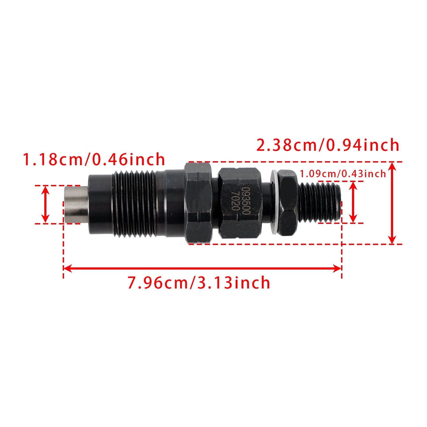 4 pezzi iniettori di carburante per Hilux Surf Prado 1KZ-TE 3.0L 093500-7020 23600-67040