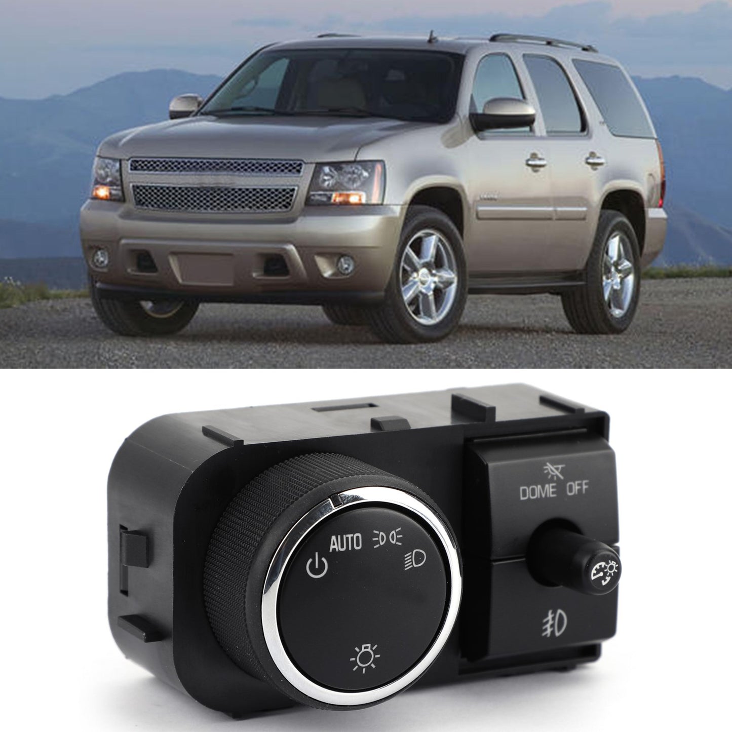 Interruttore Luci Plafoniera Fari 25858705 Per 2007-2013 GM Trucks & SUVs