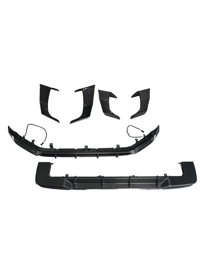 Spoiler anteriore e posteriore in fibra di carbonio a secco + prese d'aria laterali per Mercedes Classe G W465 2025+