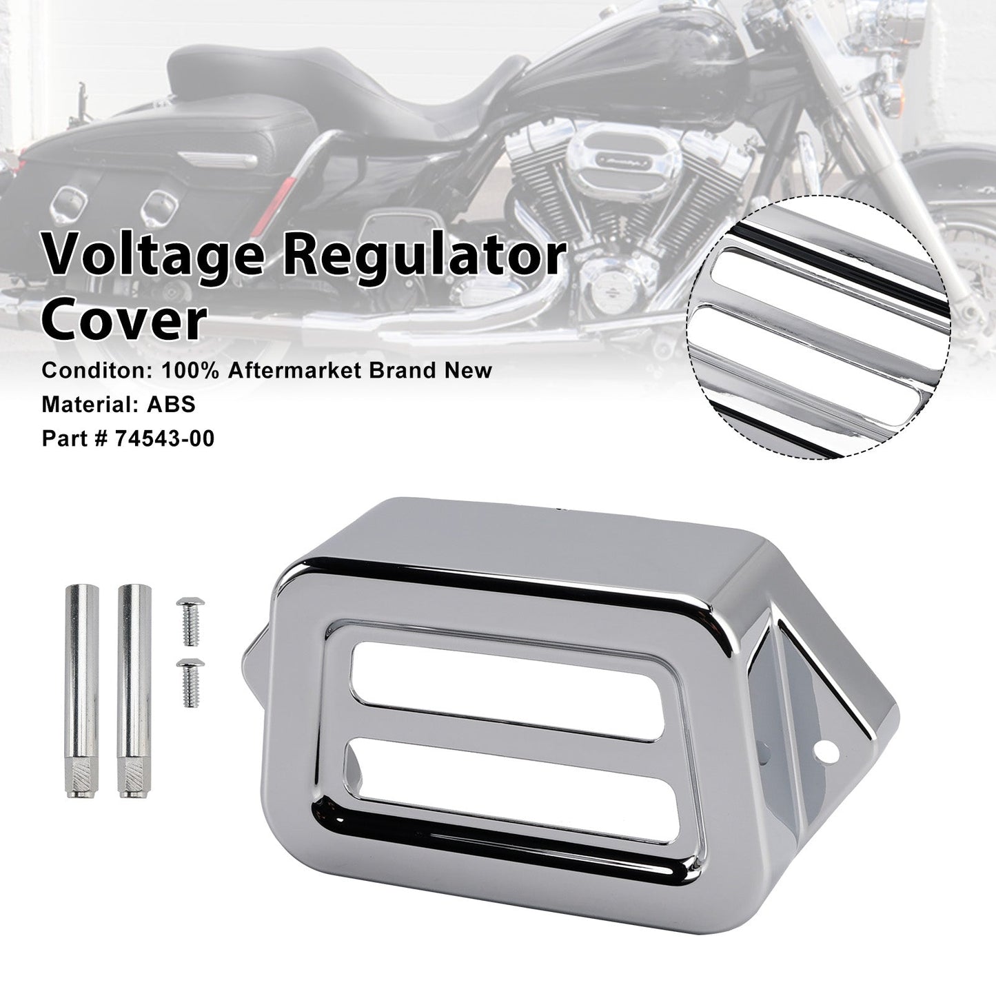 Coperchio del regolatore di tensione per Road King Electra Street Road Glide 1997-2008
